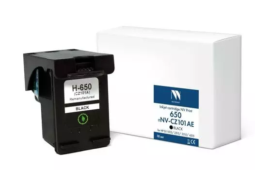 Картридж NVP NV-CZ101AE струйный 650 Black для HP DJ 1015/2515/3515/4515 (18 мл) совместимый