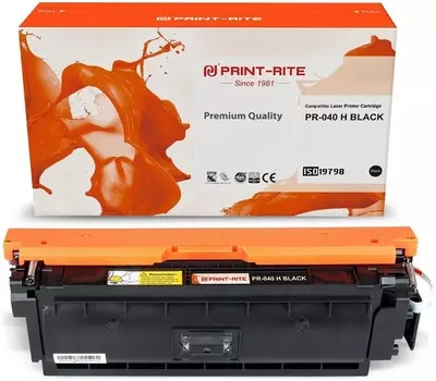 Картридж Print-Rite PR-040 H BLACK черный (12500стр.) для Canon LBP 710CX/712CX