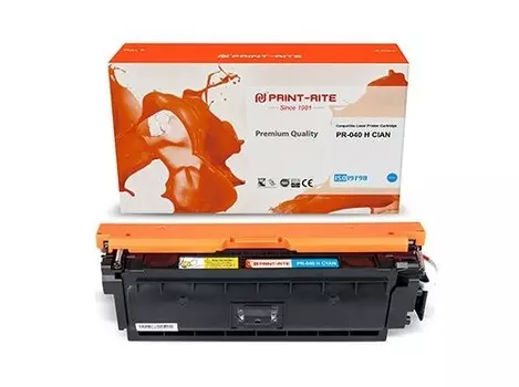 Картридж Print-Rite PR-040 H CIAN голубой (10000стр.) для Canon LBP 710CX/712CX I-Sensys