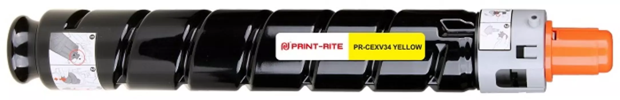 Картридж Print-Rite PR-CEXV34 YELLOW C-EXV34 Yellow желтый (19000стр.) для Canon IR Advance C2030L/C2030i/C2020L/C2020i/C2025i