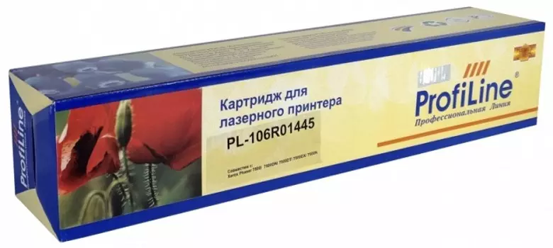 Картридж ProfiLine PL_106R01445_Y для принтеров Xerox Phaser 7500/7500DN/7500DT/7500DX/7500N Yellow 17800 копий