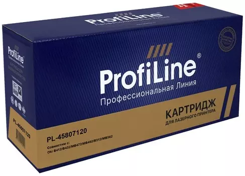 Картридж ProfiLine PL_45807120 для принтеров Oki B412/B432/MB472/MB492/B512/MB562 7000 копий