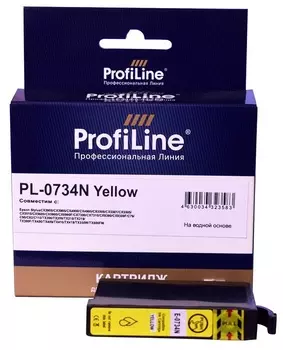 Картридж ProfiLine PL_73N_Y струйный для принтеров Epson Stylus T30/T40W/TX300F/TX510FN/TX600FW с чернилами на водной основе Yellow 5,5 мл