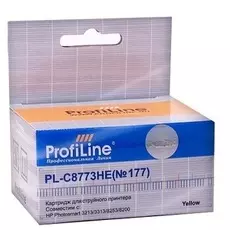 Картридж ProfiLine PL-C8773HE-Y №177 для принтеров HP 8253 Yellow водн ProfiLine