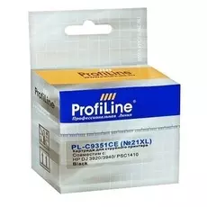 Картридж ProfiLine PL-C9351CE-Bk №21XL для принтеров HP DJ 3920/3940/ PSC1410 Black пигмент ProfiLine