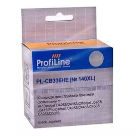 Картридж ProfiLine PL-CB336HE-Bk №140XL для принтеров HP DJ D4263/D4363/Officejet J5783/J6413/Photosmart C4283/C4343/C4483/C4583/C5283C/D5363 Back пиг