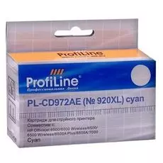 Картридж ProfiLine PL-CD972AE-C №920XL для принтеров HP officejet 6000/6500/7000 Cyan водн ProfiLine