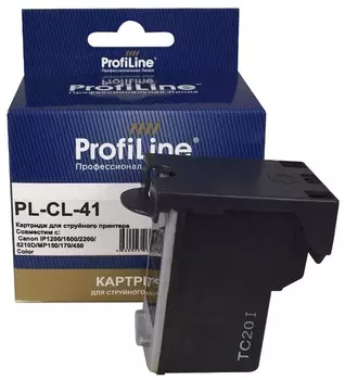 Картридж ProfiLine PL_CL-41_C/M/Y струйный для принтеров Canon MultiPASS-450/PIXMA-MP140/MP150/MP160/MP170/MP180/MP190/MP210/MP220/MX300/MX310/MP450/M