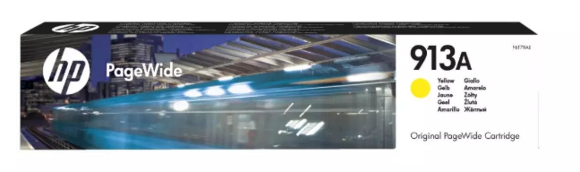 Картридж ProfiLine PL_F6T79AE(913A)_Y струйный для принтеров HP PageWide-352/377/pro 452/pro 477 с ч