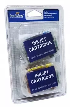 Картридж ProfiLine PL_RC_T1711-T1714 перезаправляемый для принтеров Epson Expression Home XP-33/103/203/207/303/306/323/403/406 с черн. на водн. осн.