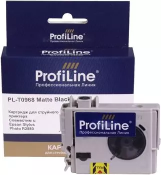 Картридж ProfiLine PL_T0968_MBK струйный для принтеров Epson Stylus Photo R2880 с чернилами Matte Black 11,4 мл