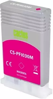 Картридж струйный Cactus PFI-030M пурп.пигм. (55мл) для Canon imagePROGRAF TA-20/30