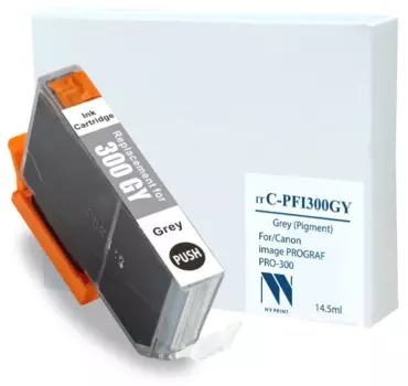 Картридж струйный NVP NV- PFI-300GY C-PFI300 GY для Canon imagePROGRAF PRO-300
