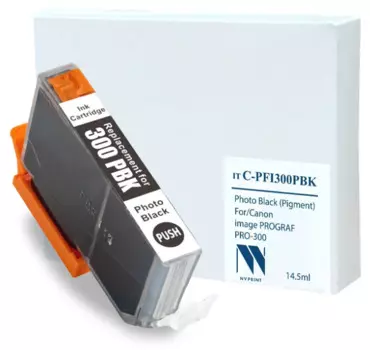 Картридж струйный NVP NV- PFI-300PBK C-PFI300 PBK для Canon imagePROGRAF PRO-300