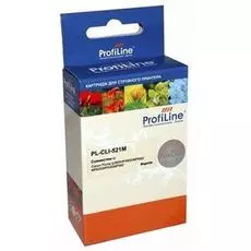Картридж струйный ProfiLine PL-CLI-521M-M Картридж PL-CLI-521M для принтеров Canon Pixma IP3600/IP4600/MP540/MP550/MP620/MP630/MP980 с чипом водн Prof