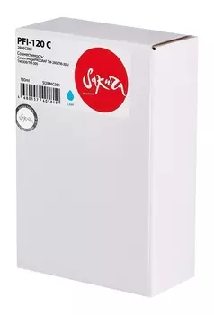 Картридж струйный Sakura 2886C001 (PFI-120 C) для Canon imagePROGRAF TM-200/TM-205/TM-300/TM-305, пи