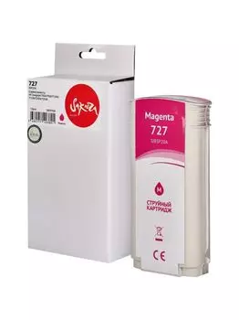 Картридж струйный Sakura B3P20A (№727 Magenta) для HP Designjet T920/T930/T1500/T1530/T2500/T2530, водорастворимый тип чернил, пурпурный