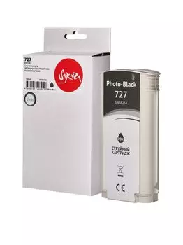 Картридж струйный Sakura B3P23A (№727 Photo Black) для HP Designjet T920/T930/T1500/T1530/T2500/T2530, водорастворимый тип чернил, фото-черный
