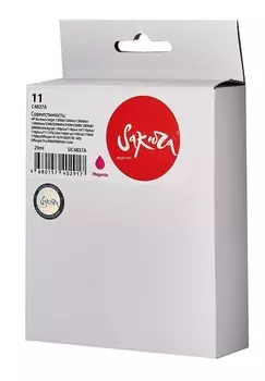 Картридж струйный Sakura C4837A (№11 Magenta) для HP Business Inkjet 1200d/1200dn/1200dtn/1200dtwn/2300/2300dtn, Designjet 100plus/110plus nr, Color I