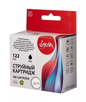 Картридж струйный Sakura CH561HE (№122 Black) для HP Deskjet 1000/1010/3000/2050/1050/2510/2512/3050/3054/3054A/3510 eAIO, ENVY 4500/5530 eAIO, Office
