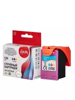 Картридж струйный Sakura CH562HE (№122 Tri-colour) для HP Deskjet 1000/1010/3000/2050/1050/2510/2512/3050/3054/3050A/3510 eAIO, ENVY 4500/5530 eAIO, O
