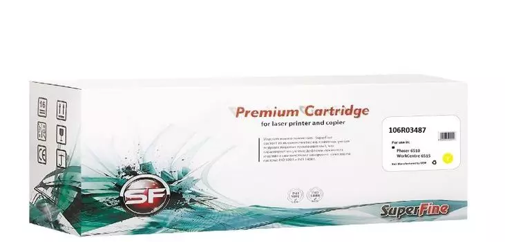 Картридж SuperFine SF-106R03487 для Xerox 106R03487 Phaser-6510/WC-6515 4.3K Yellow