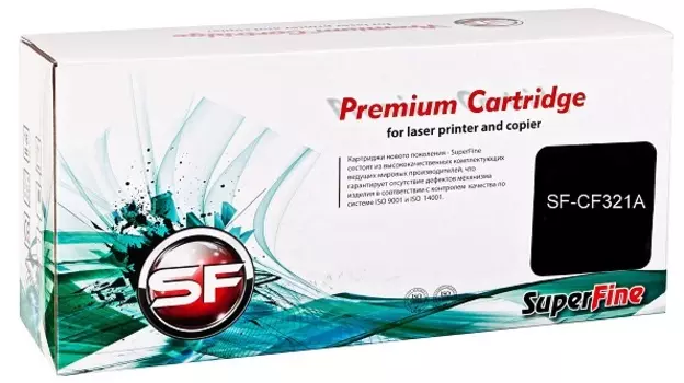 Картридж SuperFine SF-CF321A Картридж HP CF321A CLJ-M680 16.5K Cyan SuperFine
