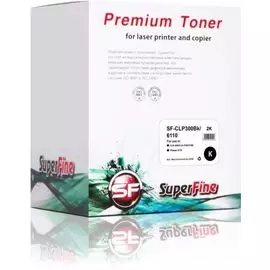 Картридж SuperFine SF-CLP300Bk/6110 Картридж Samsung CLP-300BK CLP-300/CLX-2160/3160/Phaser 6110 2K black SuperFine