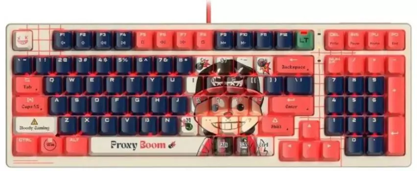 Клавиатура A4Tech Bloody AT98 Proxy Boom механическая бежевый/красный USB for gamer LED (2027358)