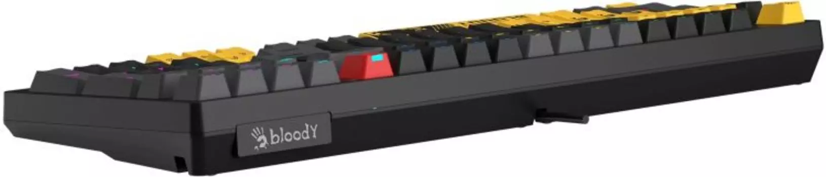 Клавиатура A4Tech Bloody S98 Sports Lime BLMS Plus механическая, желтая/серая, USB, for gamer, LED (1998354)