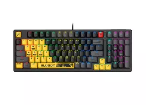 Клавиатура A4Tech SPORTS LIME механическая желтый/серый USB for gamer LED 1891208