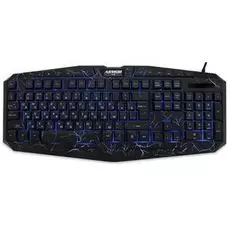 Клавиатура CBR KB 870 Armor USB, 103 стандартных клавиши + 13 доп., 3 цвета подсветки