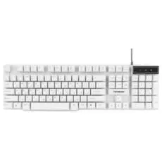 Клавиатура Garnizon GK-200 белая, USB, механизированные кнопки
