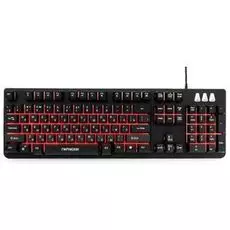Клавиатура Гарнизон GK-300G черная, USB, металл, 3 различные подсветки, антифантомные и механизированные кнопки