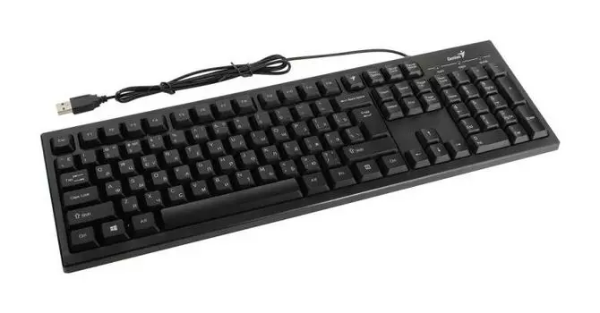 Клавиатура Genius Smart KB-101 31300006414 USB, 104 клавиши, кнопка SmartGenius, клавиши с увеличенным ходом, кабель 1.5 м., цвет: черный/31300006411
