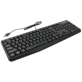 Клавиатура Genius Smart KB-117 31310016402 проводная узкая, USB, 104 клавиши, защита от проливаний, регулировка наклона, черный