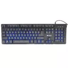 Клавиатура HIPER GENOME GK-3 чёрная, 104кл, USB, мембранная, RGB подсветка