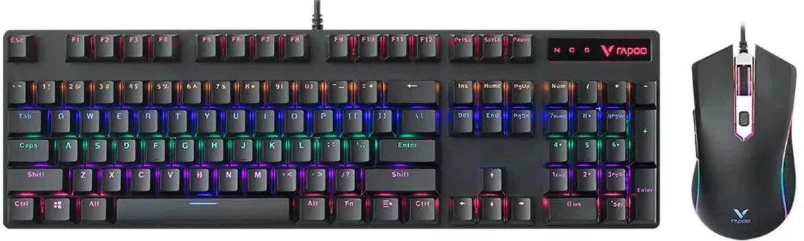 Клавиатура и мышь Rapoo V150S черный