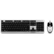 Клавиатура и мышь Sven KB-S330C Silver USB SV-017316 104клавиши+12Fn, 3кнопки, 1000dpi