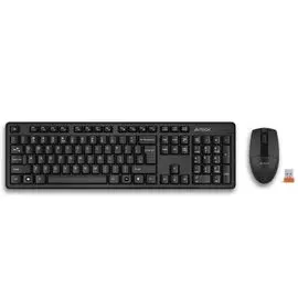 Клавиатура и мышь Wireless A4Tech 3330N клав:черная, мышь:черная, USB, Multimedia 1599046