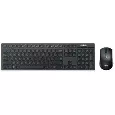 Клавиатура и мышь Wireless ASUS W2500 90XB0440-BKM040 черные, USB, FM, 3 кнопки/колесо
