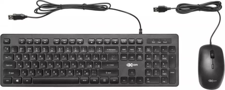 Клавиатура и мышь XCom XCOM-02 104 клавиши 1.8 м провод 2400DPI