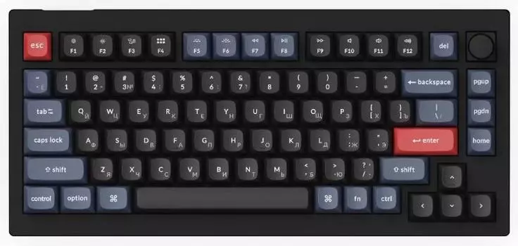 Клавиатура Keychron V1 Max Brown Switch Black V1M-D3-RU