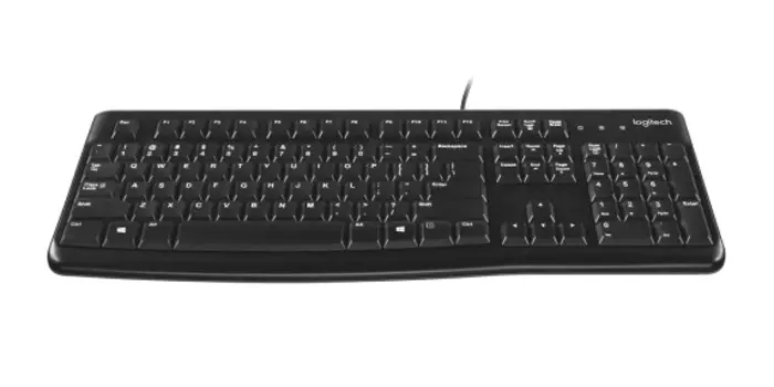 Клавиатура Logitech K120 920-002508 черная