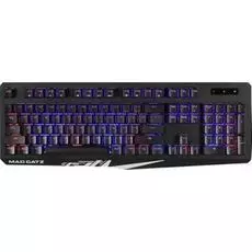 Клавиатура Mad Catz S.T.R.I.K.E. 2 KS13MRUSBL000-0 чёрная (мембрана, RGB подсветка, аллюминиевая рама, USB)