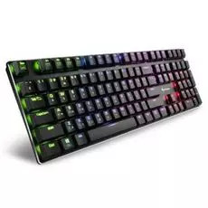 Клавиатура Sharkoon PureWriter RGB red, slim, Kailh Red switches, RGB подсветка, USB
