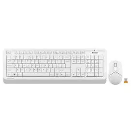 Клавиатура Wireless A4Tech FG1012 WHITE клав: белый мышь:белый USB Multimedia 1599042