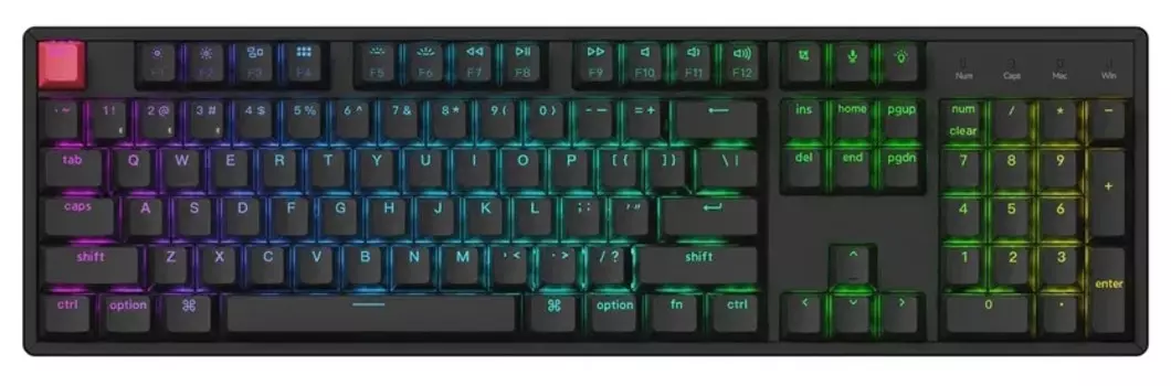 Клавиатура Wireless Keychron K10 (Version 2) K10X-B1Z-RU механическая QMK, 104 клавиши, RGB подсветка,Red Switch
