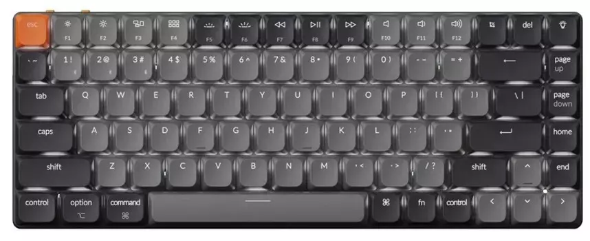 Клавиатура Wireless Keychron K3 механическая ультратонкая QMK версия 3, 84 клавиши, While Led подсветка,Low Profile Red Switch