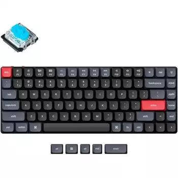 Клавиатура Wireless Keychron K3 Pro K3P-H2 механическая ультратонкая QMK, 84 клавиши, RGB-подсветка, Gateron Blue Switch